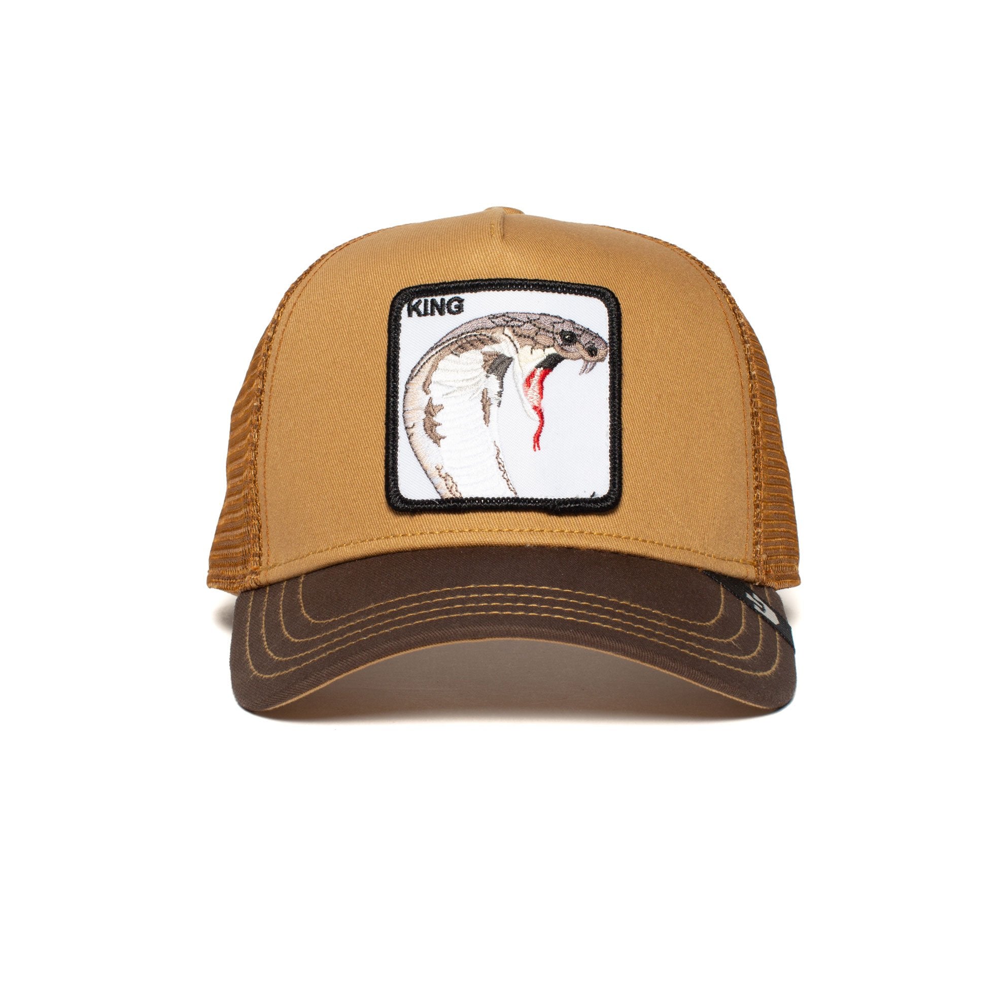 Goorin Bros. biter cotton 5 panel baseball cap Brown front view