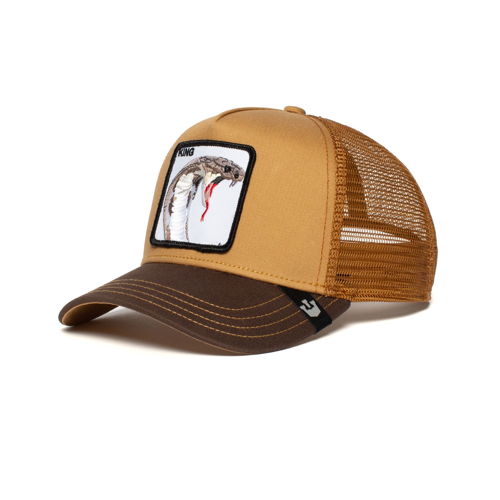 Goorin Bros. biter cotton 5 panel baseball cap Brown left side view