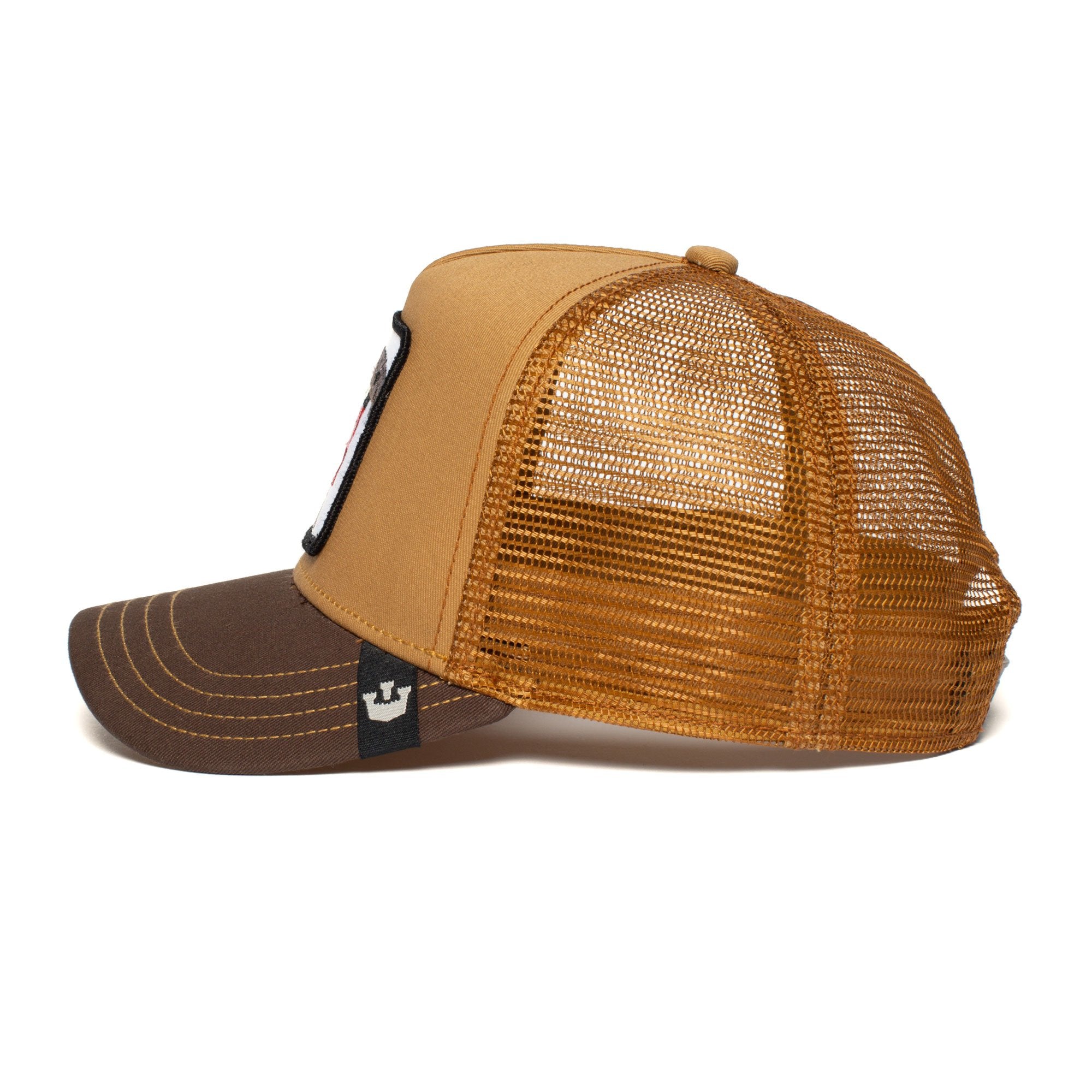Goorin Bros. biter cotton 5 panel baseball cap Brown side view