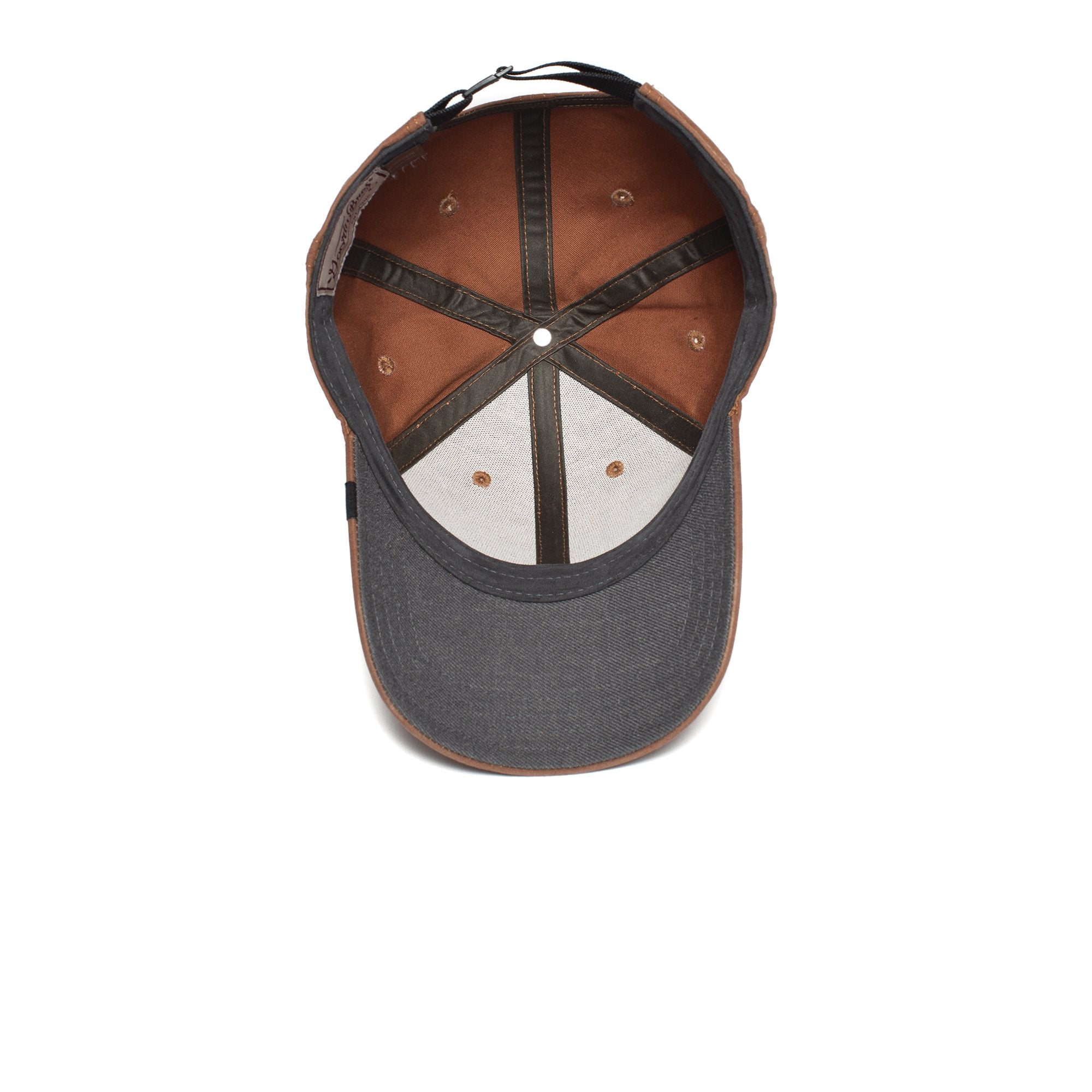 Goorin Bros. quinn cotton 6 panel baseball cap Brown under view