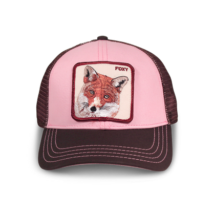 Goorin Bros. foxy baby trucker baseball cap Back label Pink front view