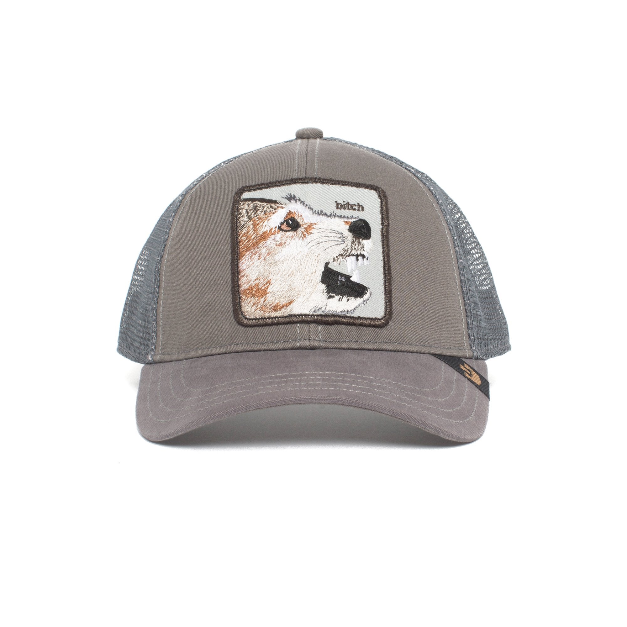 Goorin Bros. lassy trucker baseball cap Grey front view