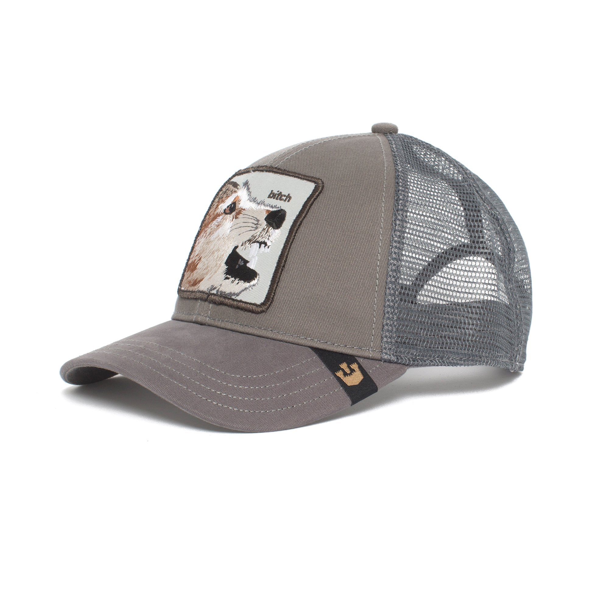 Goorin Bros. lassy trucker baseball cap Grey left side view