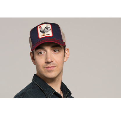 Goorin Bros. all american rooster cotton trucker baseball cap Navy  mens styling