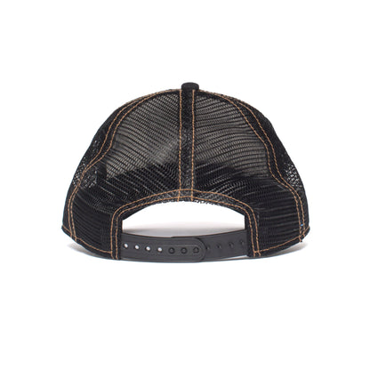 Goorin Bros. king trucker baseball cap Black back view