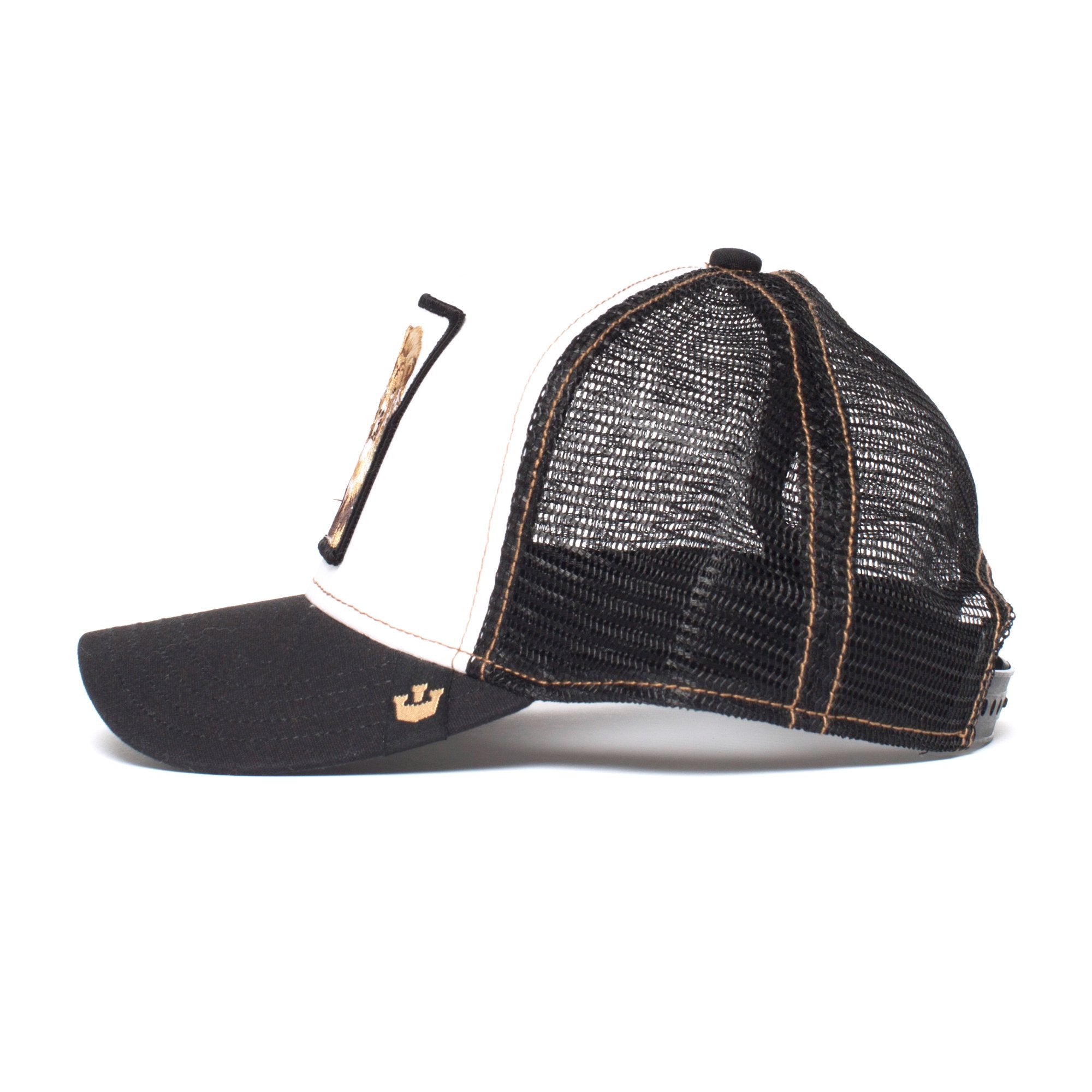 Goorin Bros. king trucker baseball cap Black side view