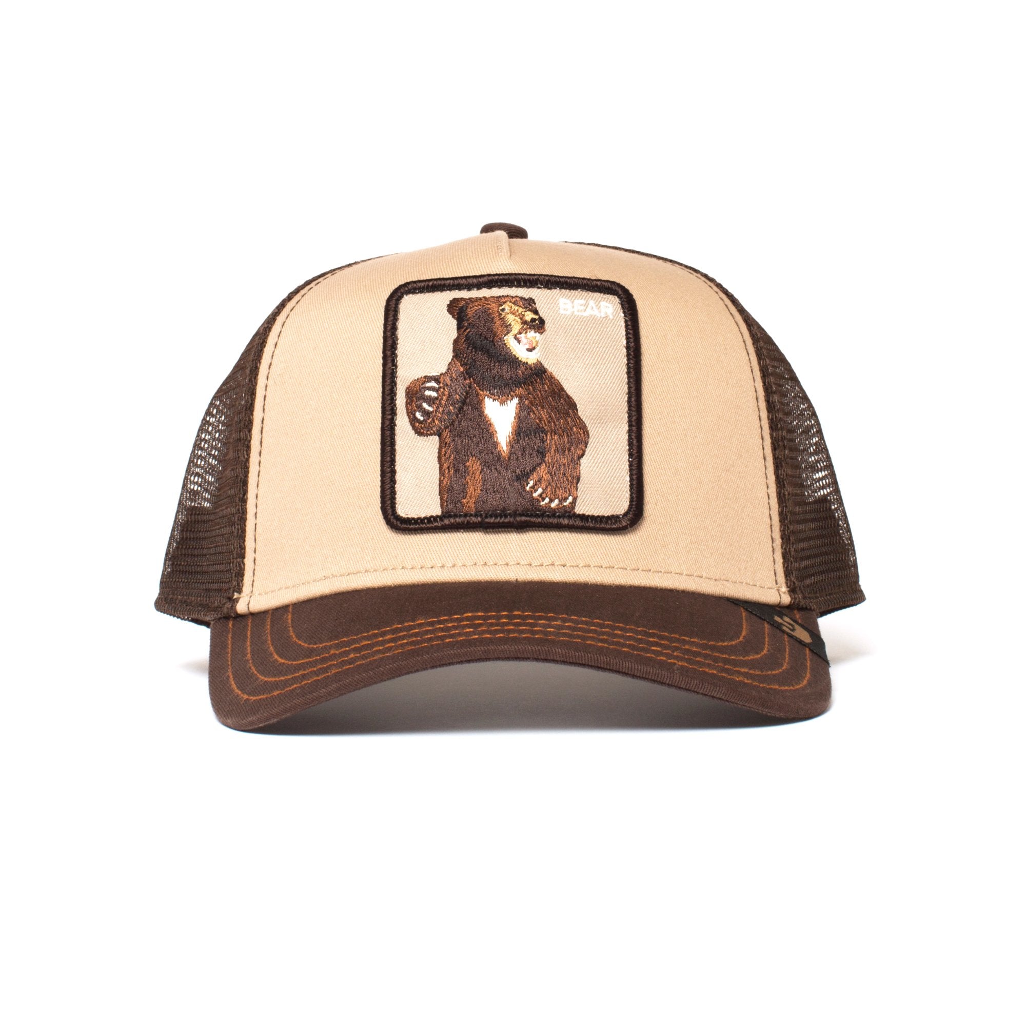Goorin Bros. lone star trucker baseball cap Brown front view