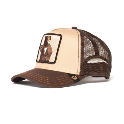 Goorin Bros. lone star trucker baseball cap Brown left side view