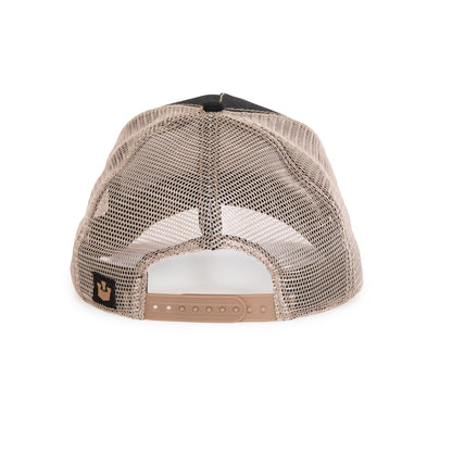 Goorin Bros. rooster cotton trucker baseball cap Black back view