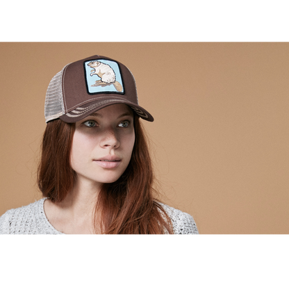 Goorin Bros. beaver cotton trucker baseball cap Brown  womens styling