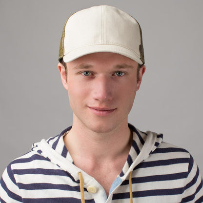 Goorin Bros. stitch straw vintage baseball cap Tan  mens styling