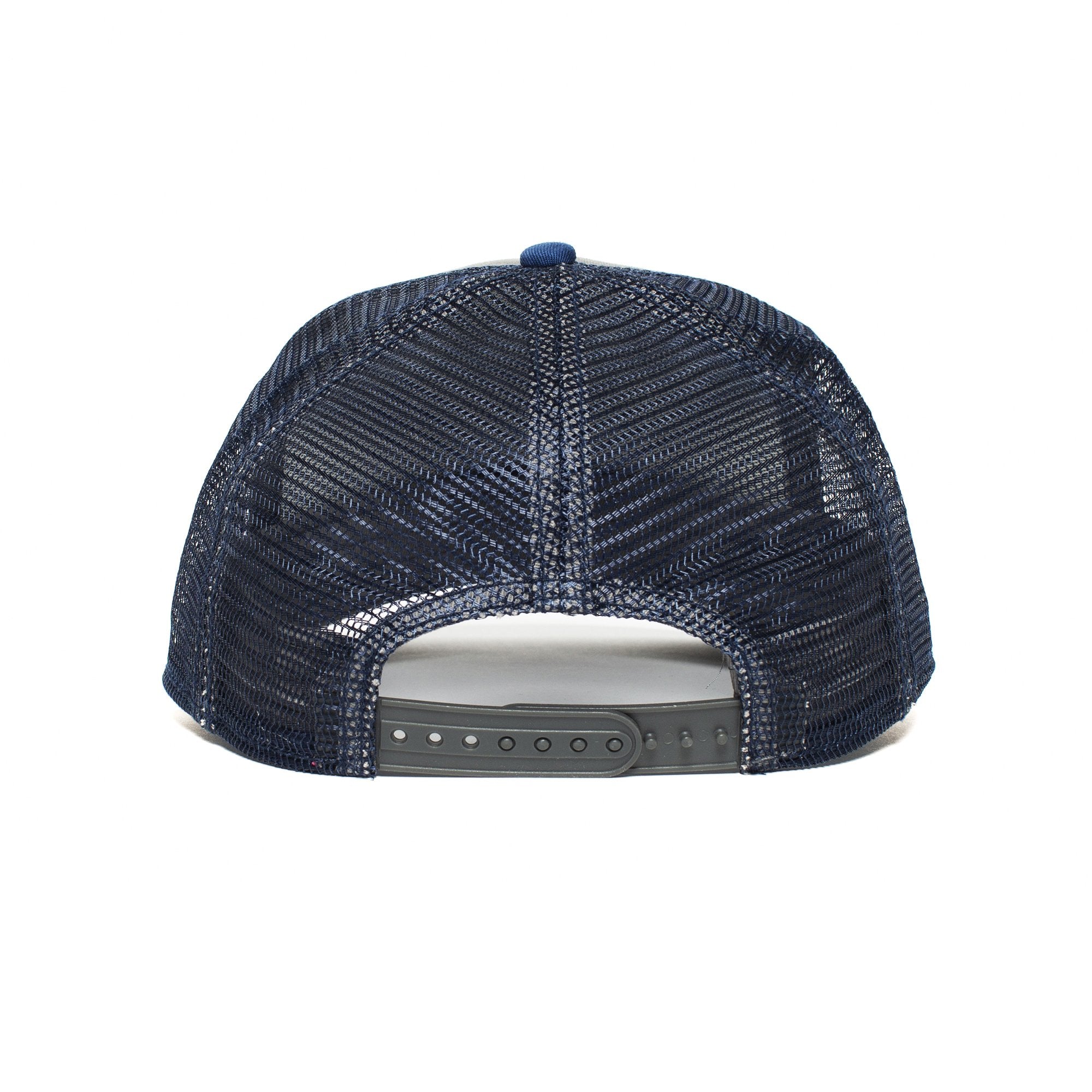 Goorin Bros. squirrel master trucker baseball cap Blue back view