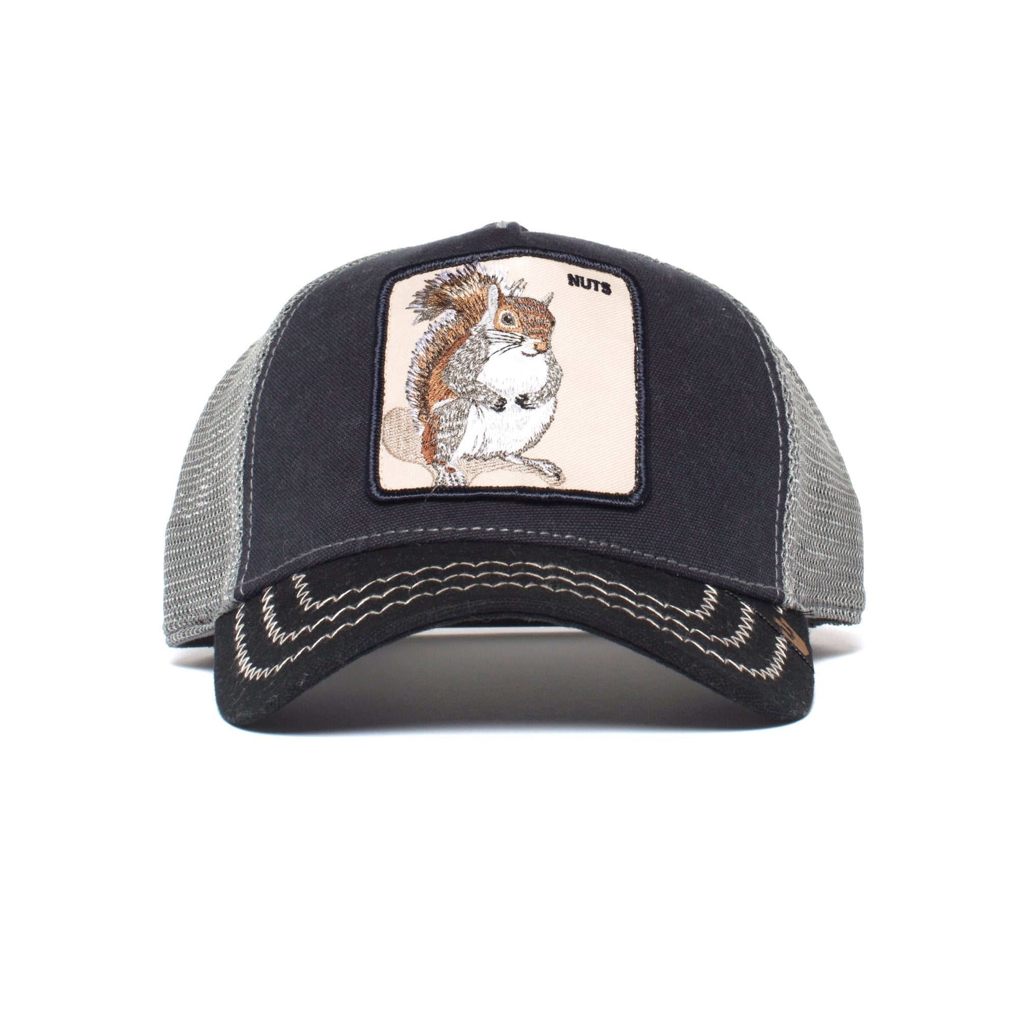 Goorin Bros. squirrel master trucker baseball cap Navy front view