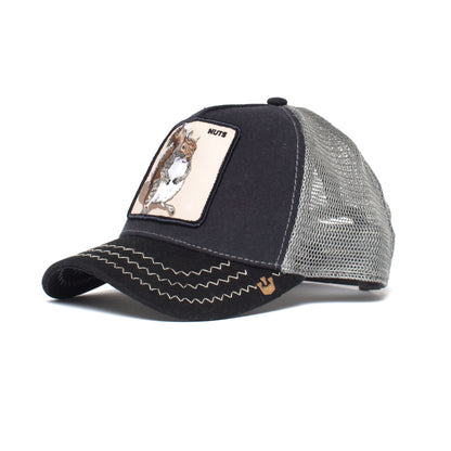 Goorin Bros. squirrel master trucker baseball cap Navy left side view