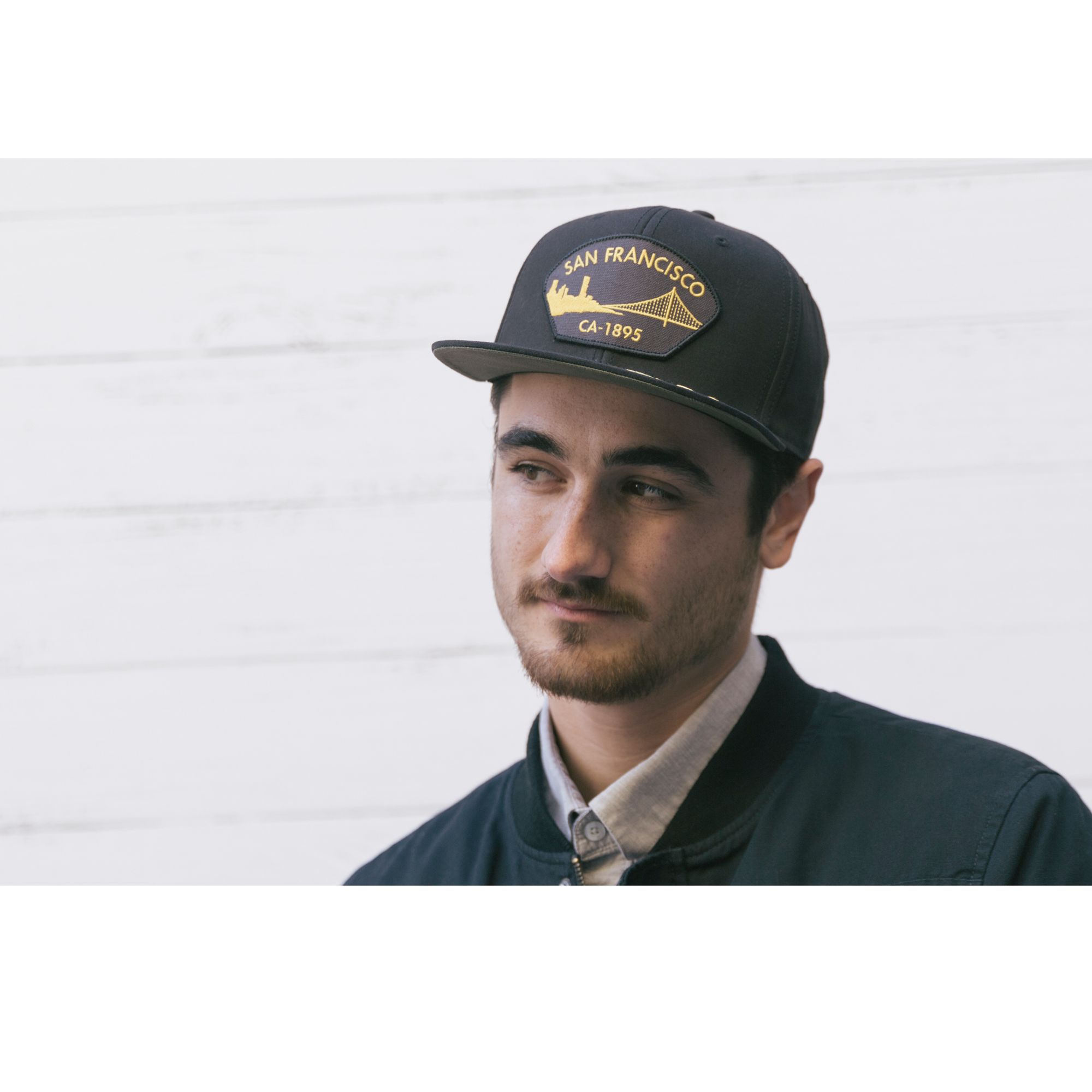 Goorin Bros. tug boat cotton flat brim baseball cap Black  mens styling