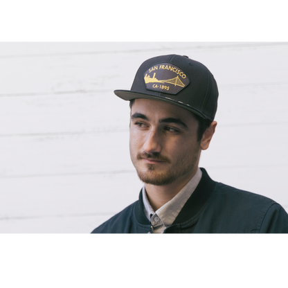 Goorin Bros. tug boat cotton flat brim baseball cap Black  mens styling