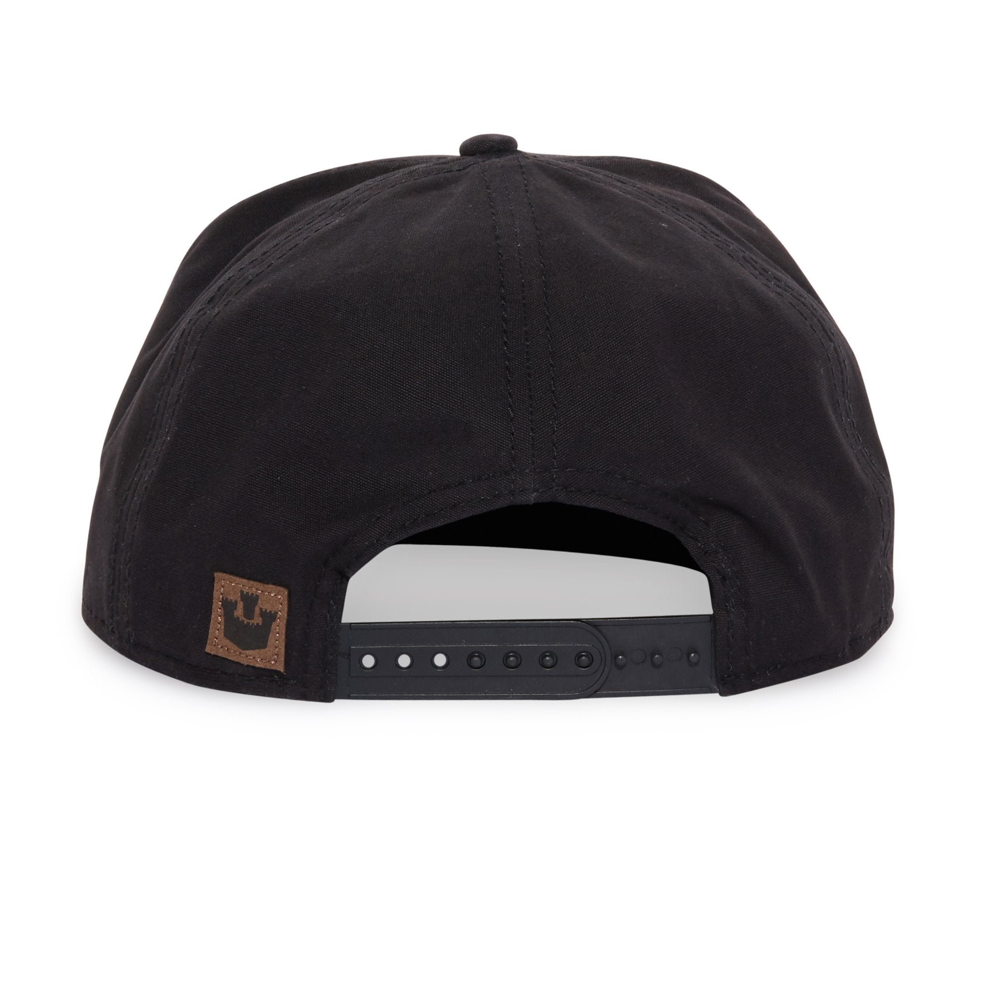 Goorin Bros. brooklyn steel cotton flat brim baseball cap Black back view