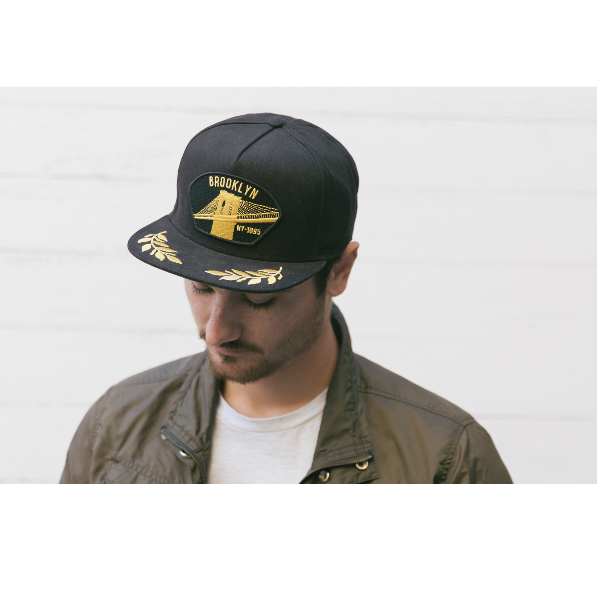Goorin Bros. brooklyn steel cotton flat brim baseball cap Black  mens styling