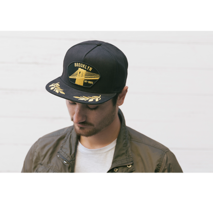 Goorin Bros. brooklyn steel cotton flat brim baseball cap Black  mens styling