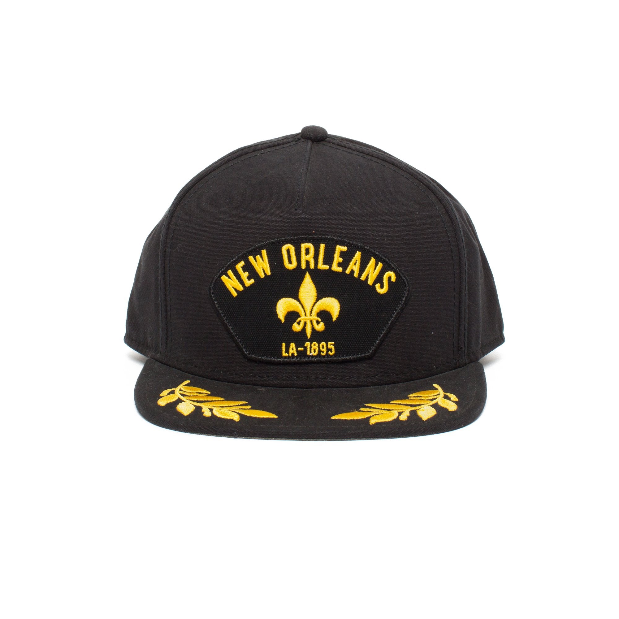 Goorin Bros. city pride cotton flat brim baseball cap Black front view