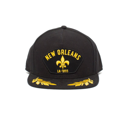 Goorin Bros. city pride cotton flat brim baseball cap Black front view