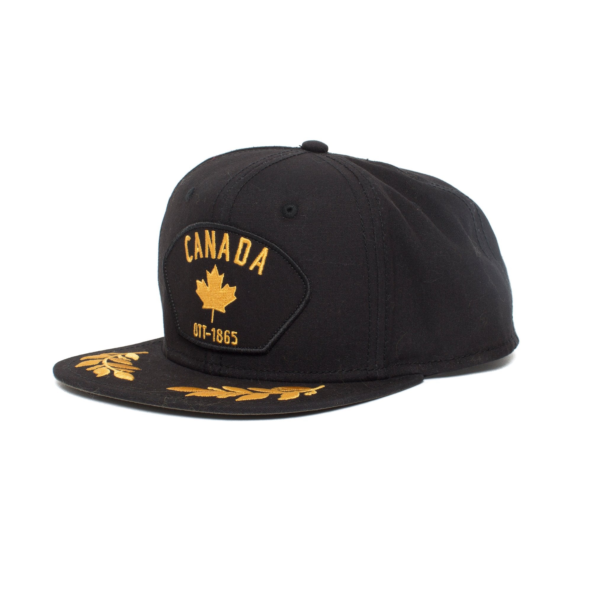 Goorin Bros. oh canada cotton baseball cap Black left side view