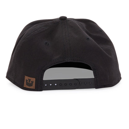 Goorin Bros. boston love cotton flat brim baseball cap Black back view