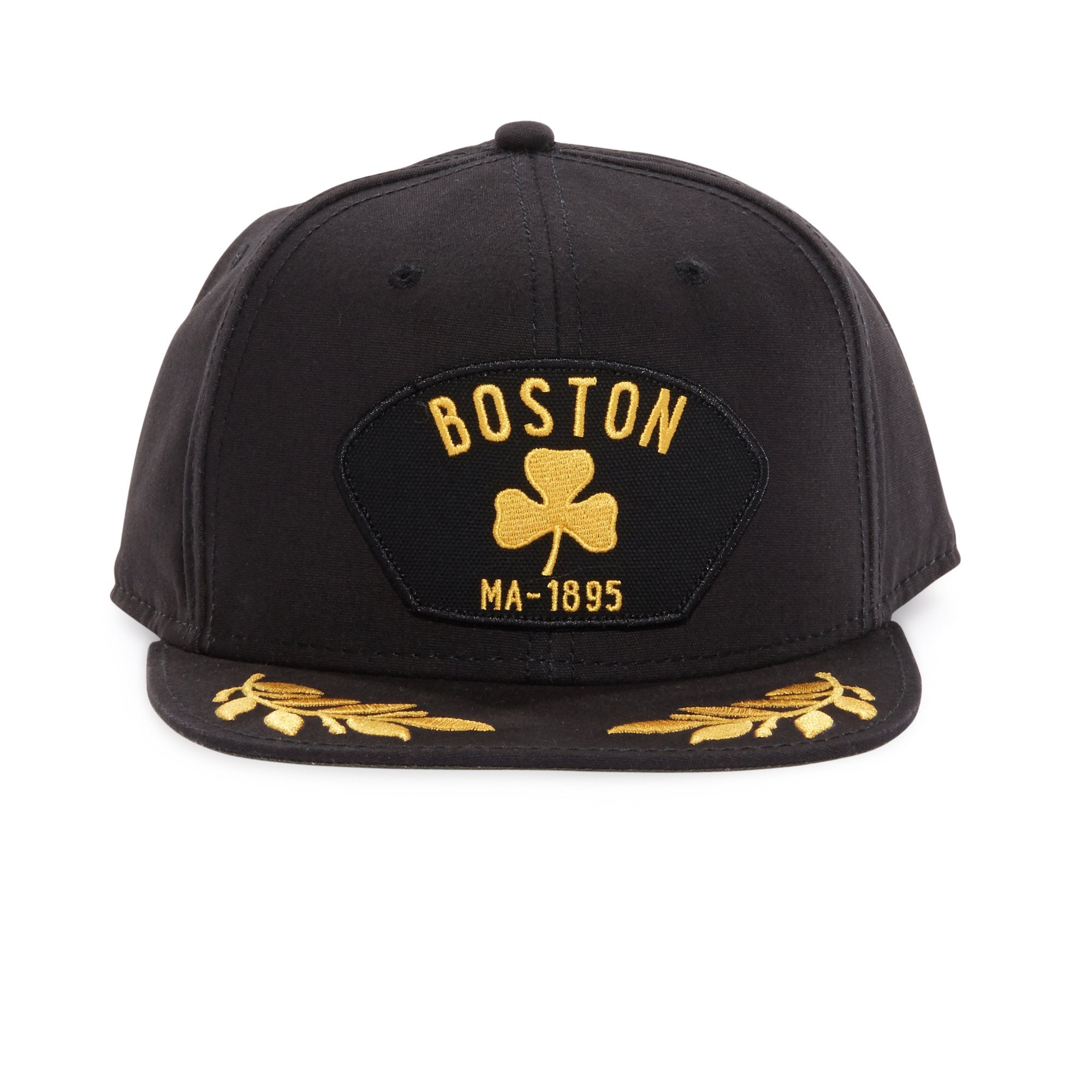 Goorin Bros. boston love cotton flat brim baseball cap Black front view