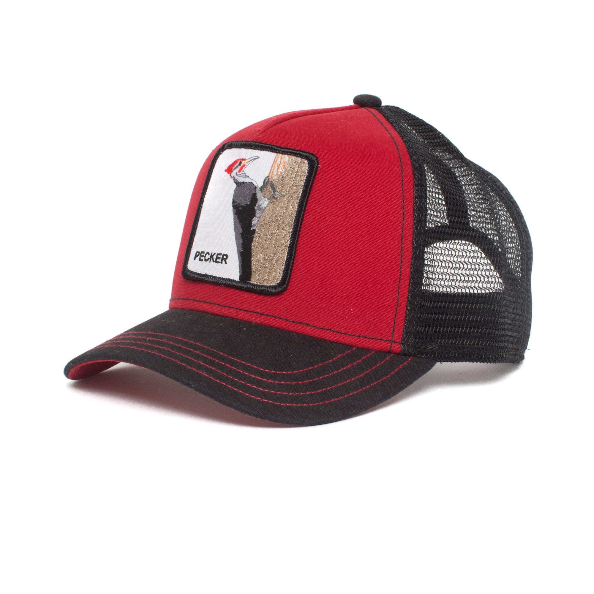 Goorin Bros. woody wood baseball cap Red left side view