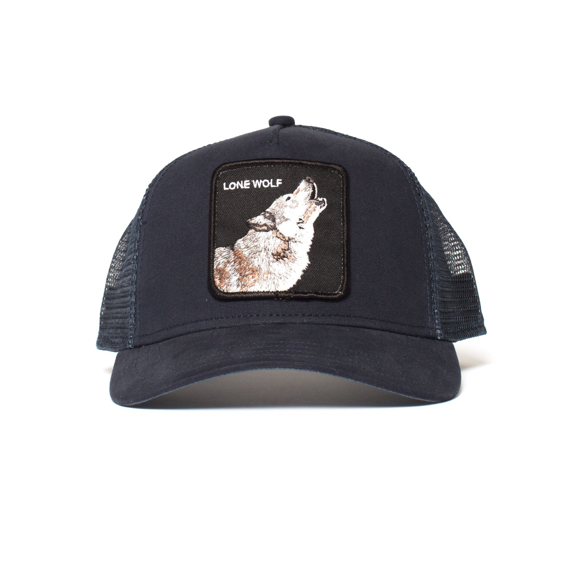 Goorin Bros. wolf baseball cap Navy front view