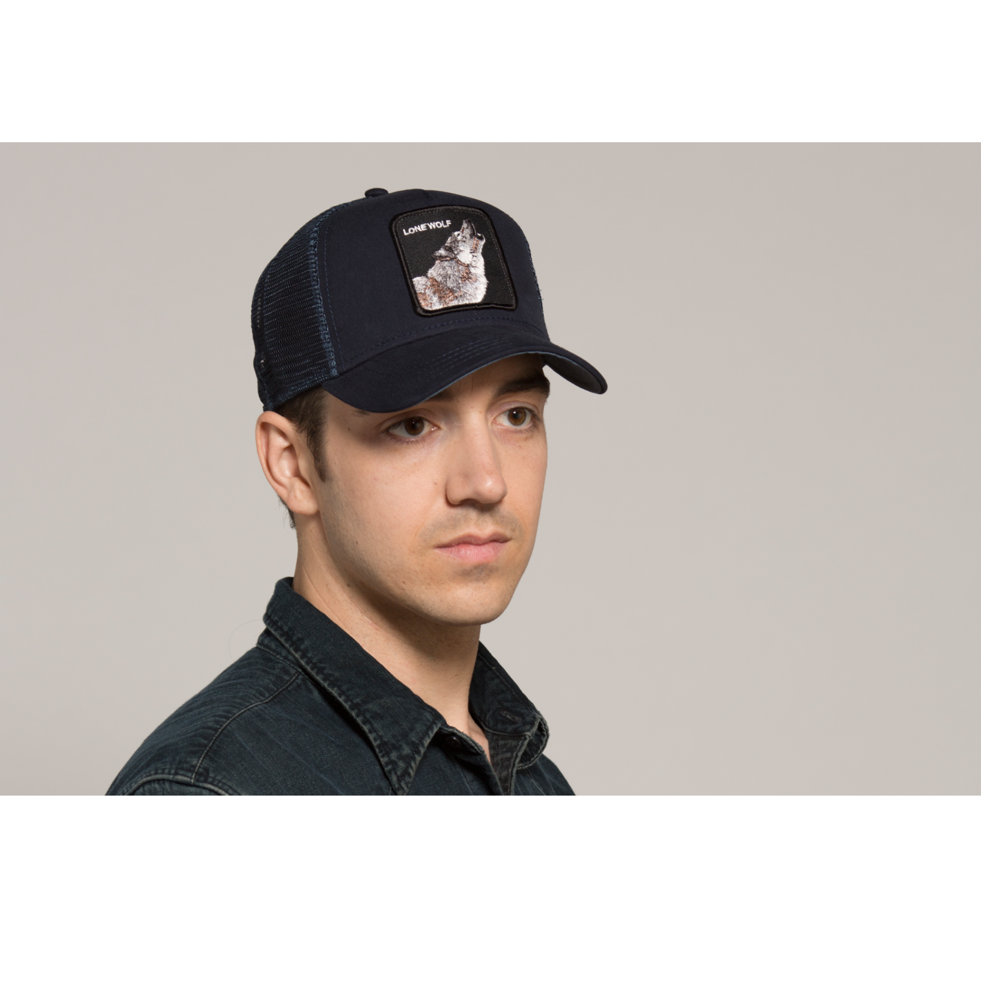 Goorin Bros. wolf baseball cap Navy  mens styling