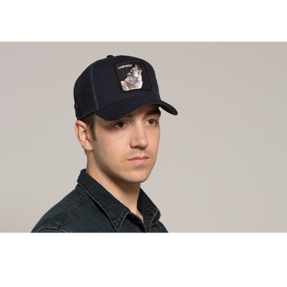 Goorin Bros. wolf baseball cap Navy  mens styling