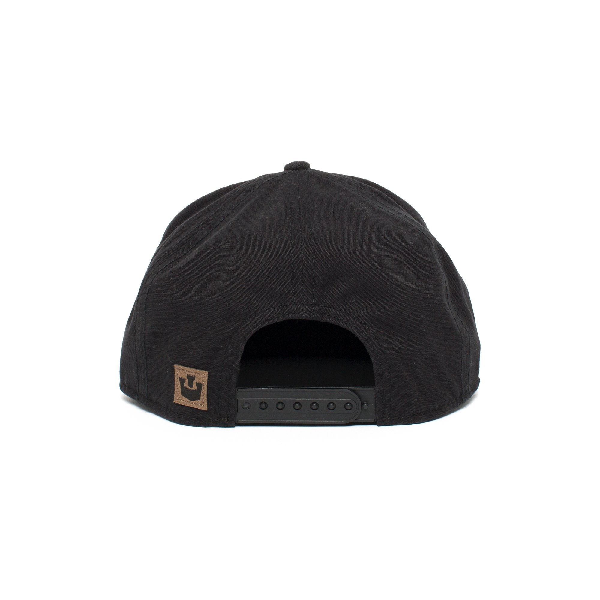 Goorin Bros. seattle cotton flat brim baseball cap Black back view