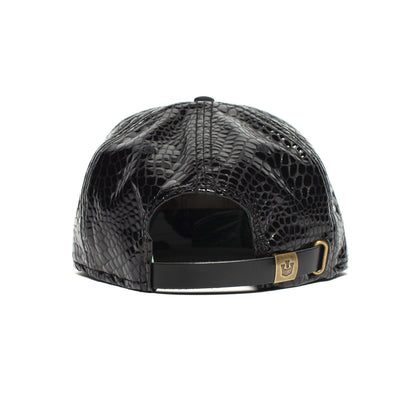 Goorin Bros. on a boat plastic flatcap baseball cap Black back view