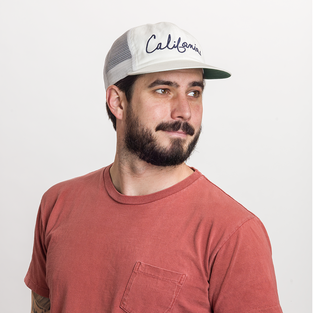 Goorin Bros. golden state cotton 5 panel baseball cap White  mens styling