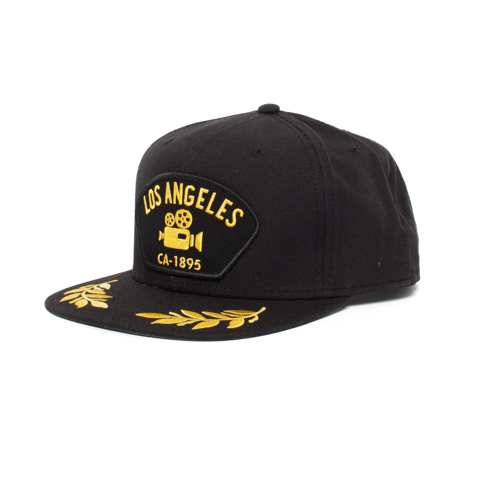 Goorin Bros. los angeles cotton flat brim baseball cap Black left side view