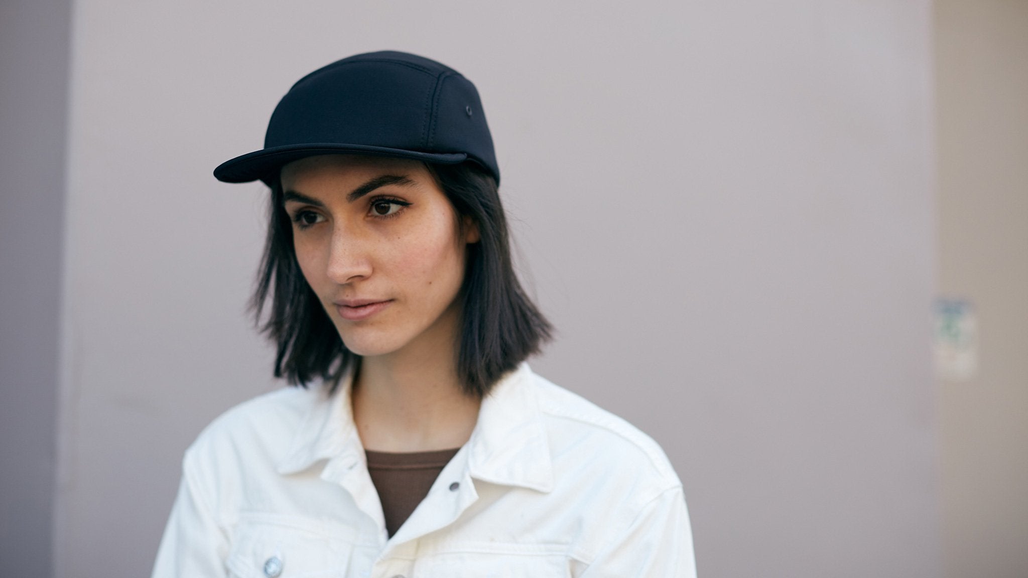 Goorin Bros. blitz neoprene baseball cap Black hero shot on female model