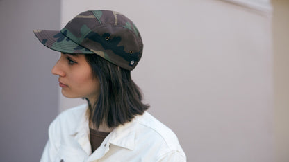 Goorin Bros. out here cotton camp cap cap Camouflage hero shot on female model