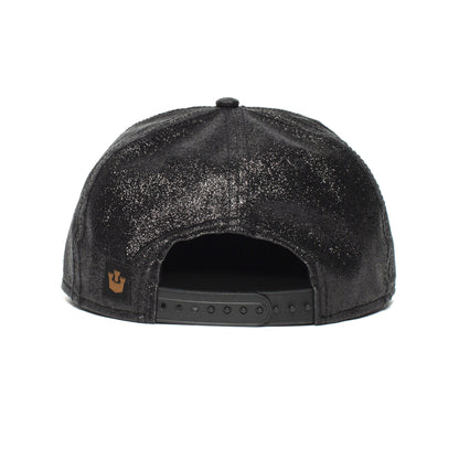 Goorin Bros. honolulu nights pu flat brim baseball cap Black back view