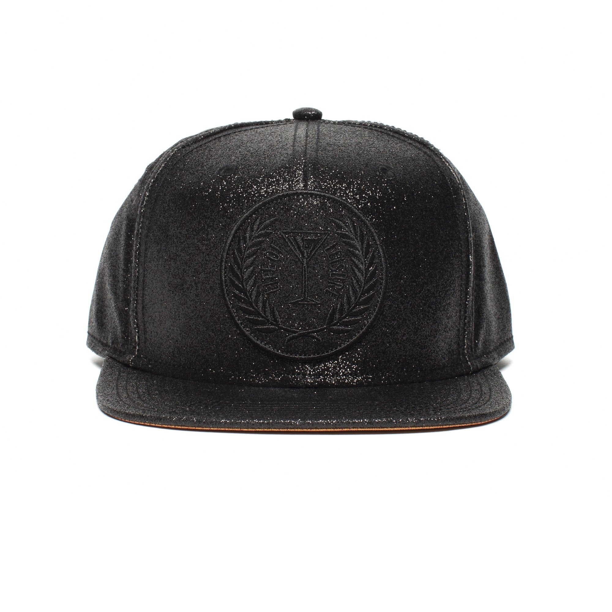 Goorin Bros. honolulu nights pu flat brim baseball cap Black front view
