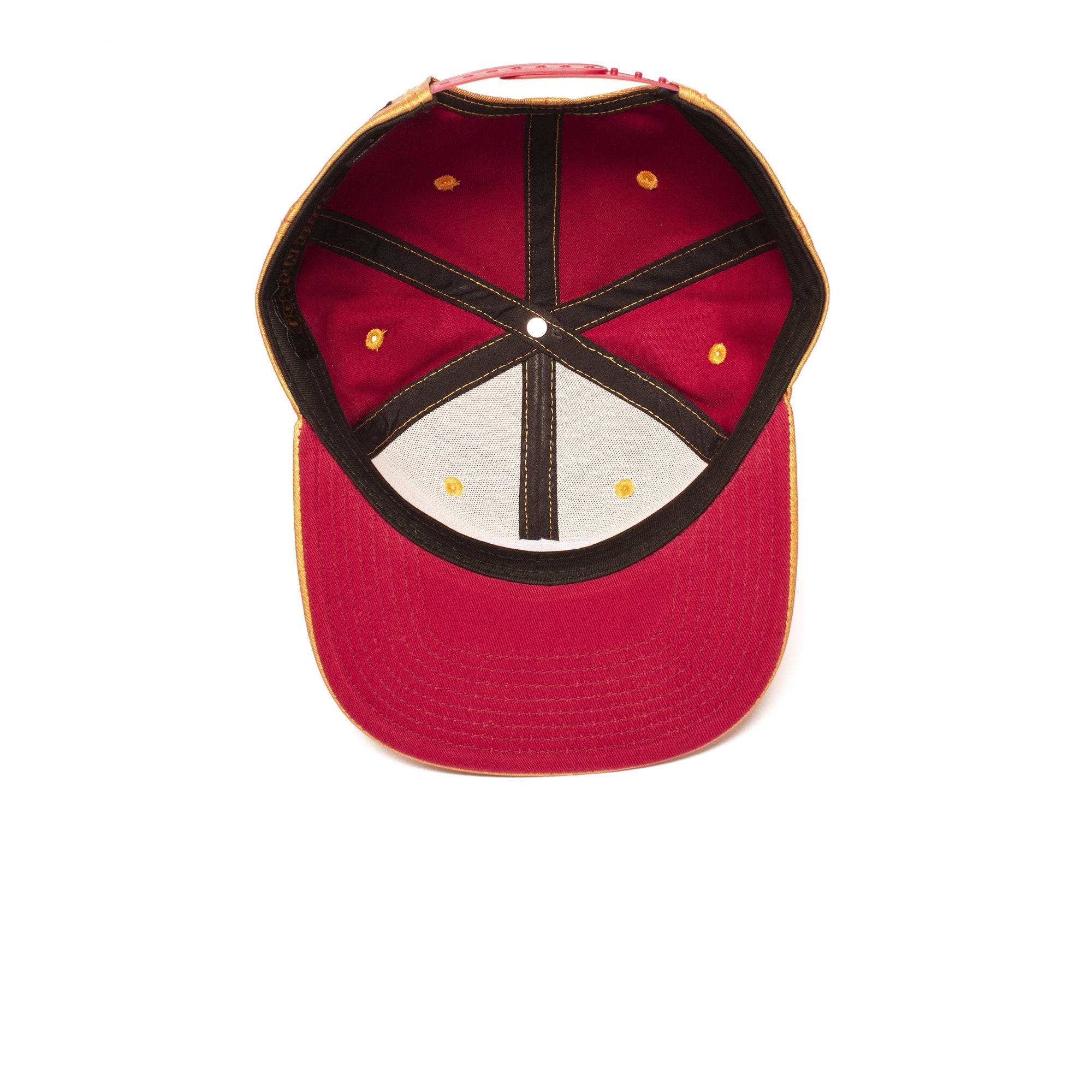 Goorin Bros. candlestick cotton 6 panel baseball cap Gold under view