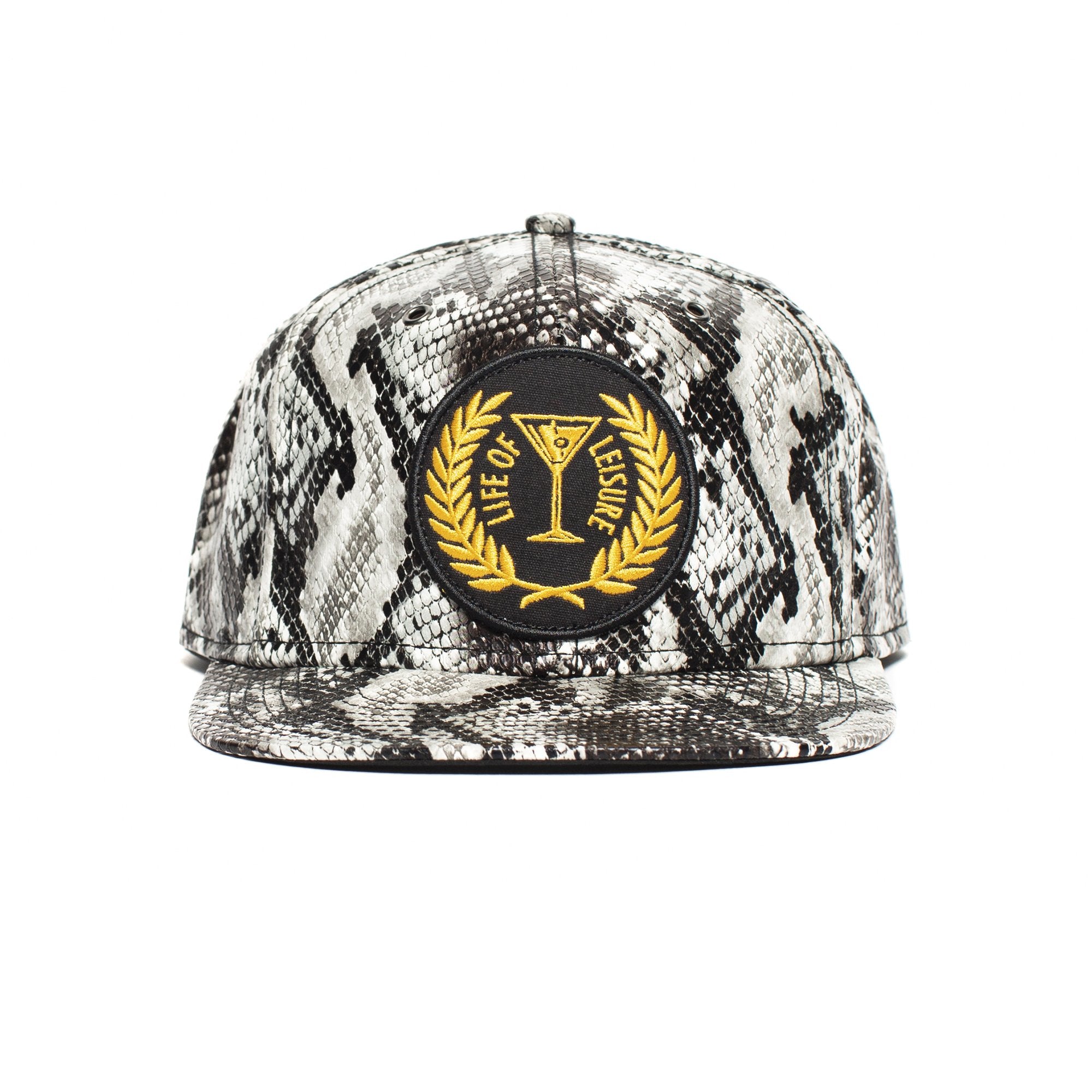 Goorin Bros. 6th and market pu flat brim baseball cap Black front view