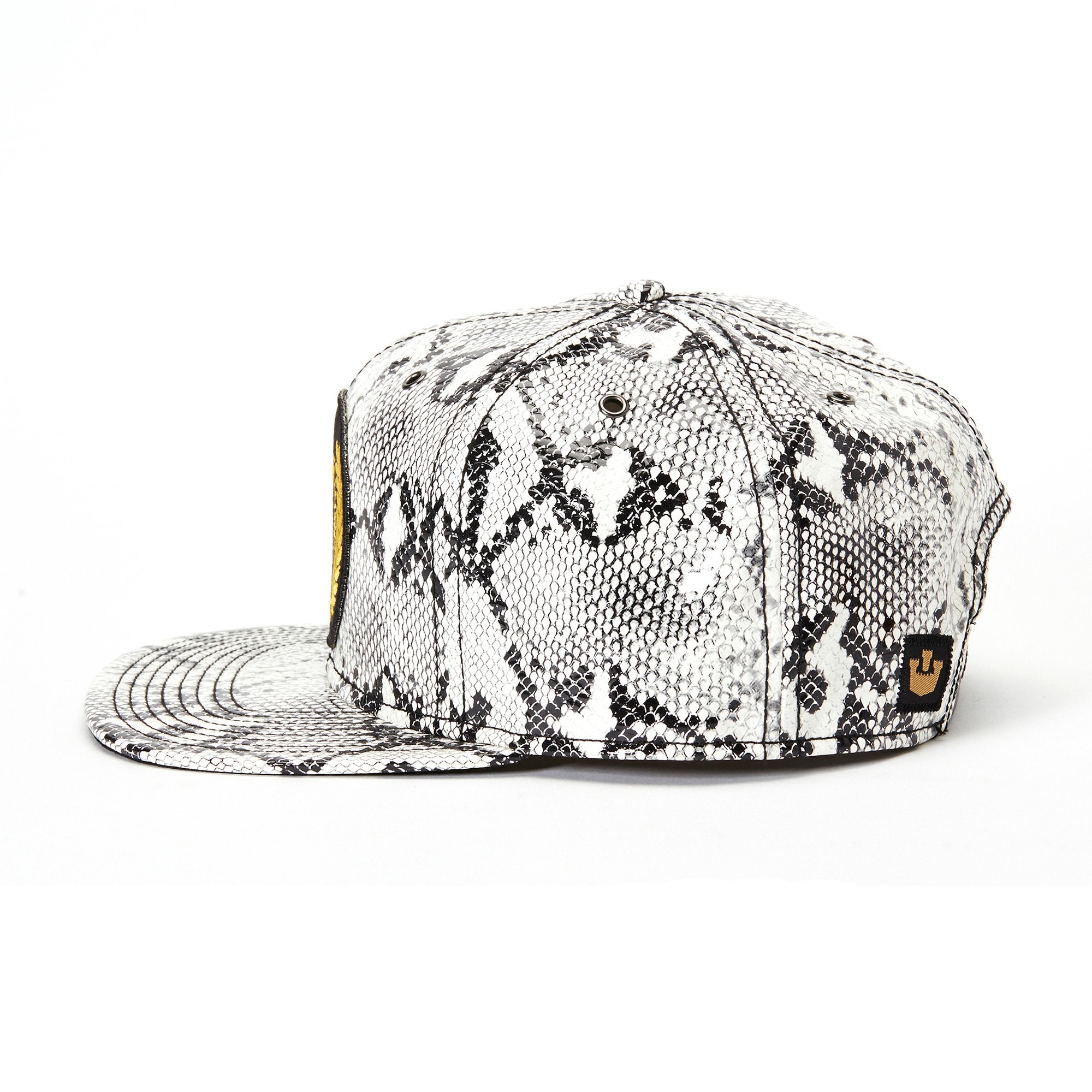 Goorin Bros. 6th and market pu flat brim baseball cap Black side view