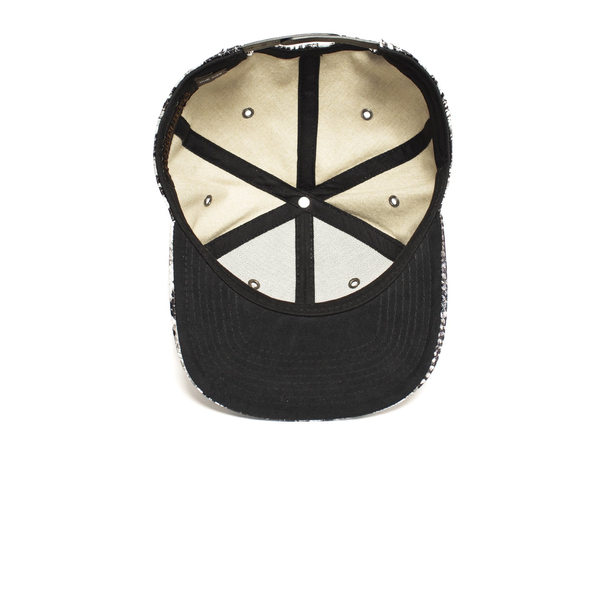 Goorin Bros. 6th and market pu flat brim baseball cap Black under view