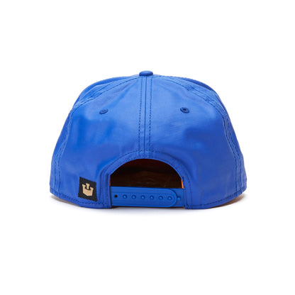 Goorin Bros. charger cotton flat brim baseball cap Blue back view