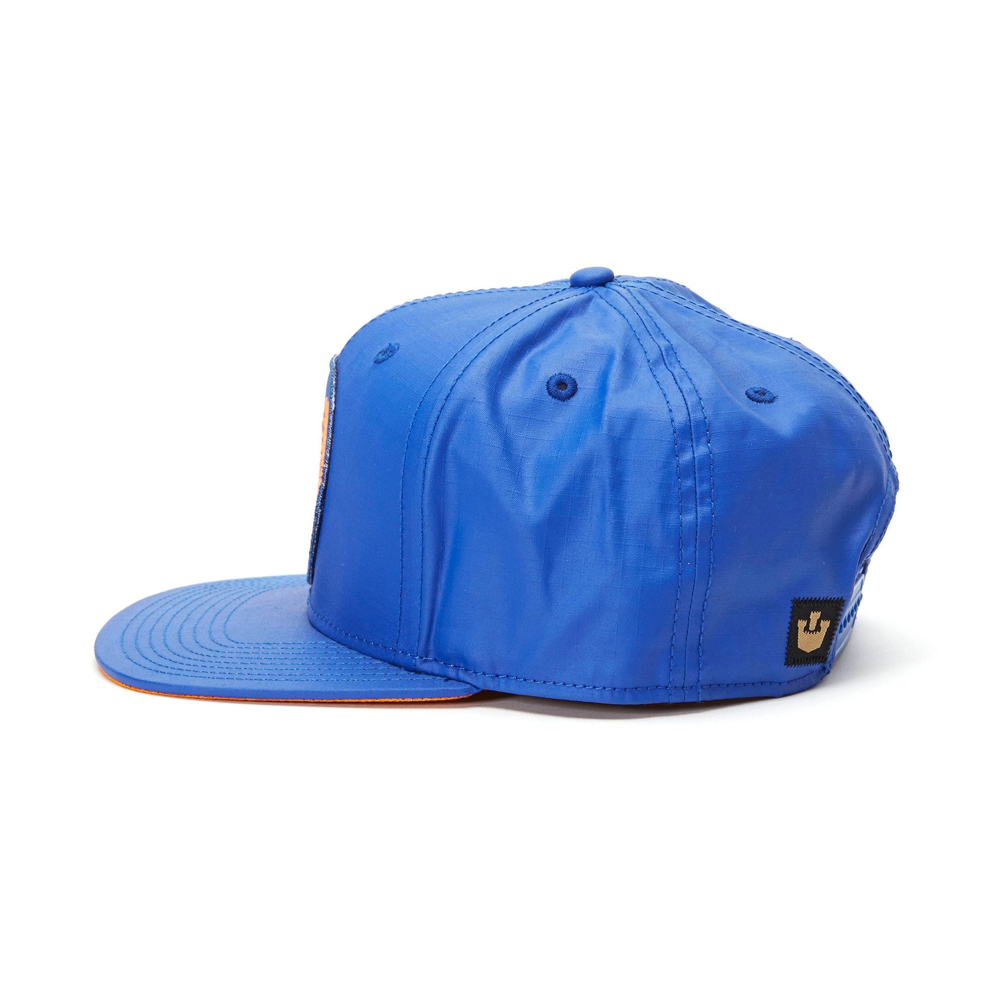 Goorin Bros. charger cotton flat brim baseball cap Blue side view