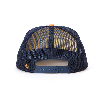 Goorin Bros. totally radical trucker baseball cap Peach back view