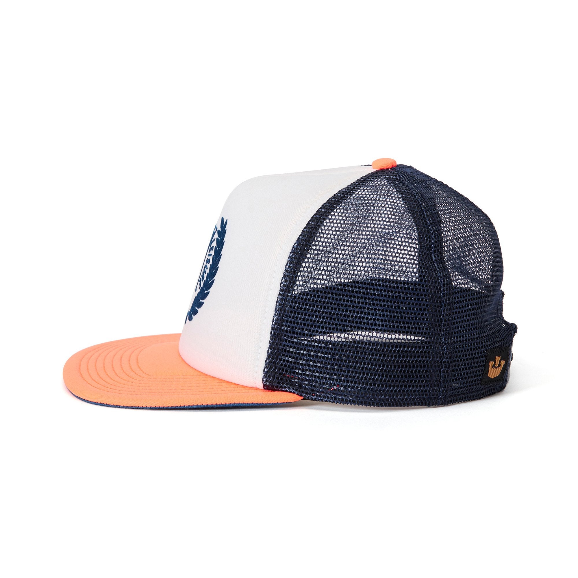 Goorin Bros. totally radical trucker baseball cap Peach side view