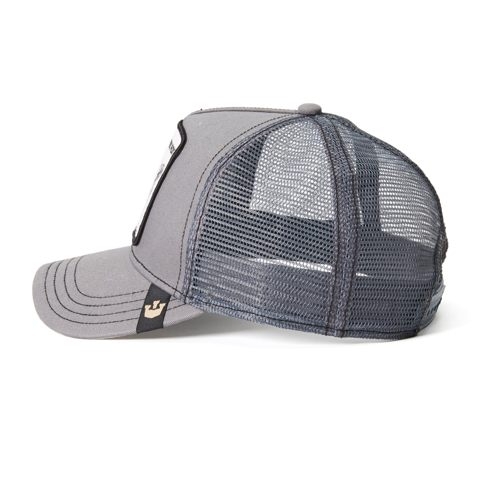 Goorin Bros. silver fox baseball cap Grey side view