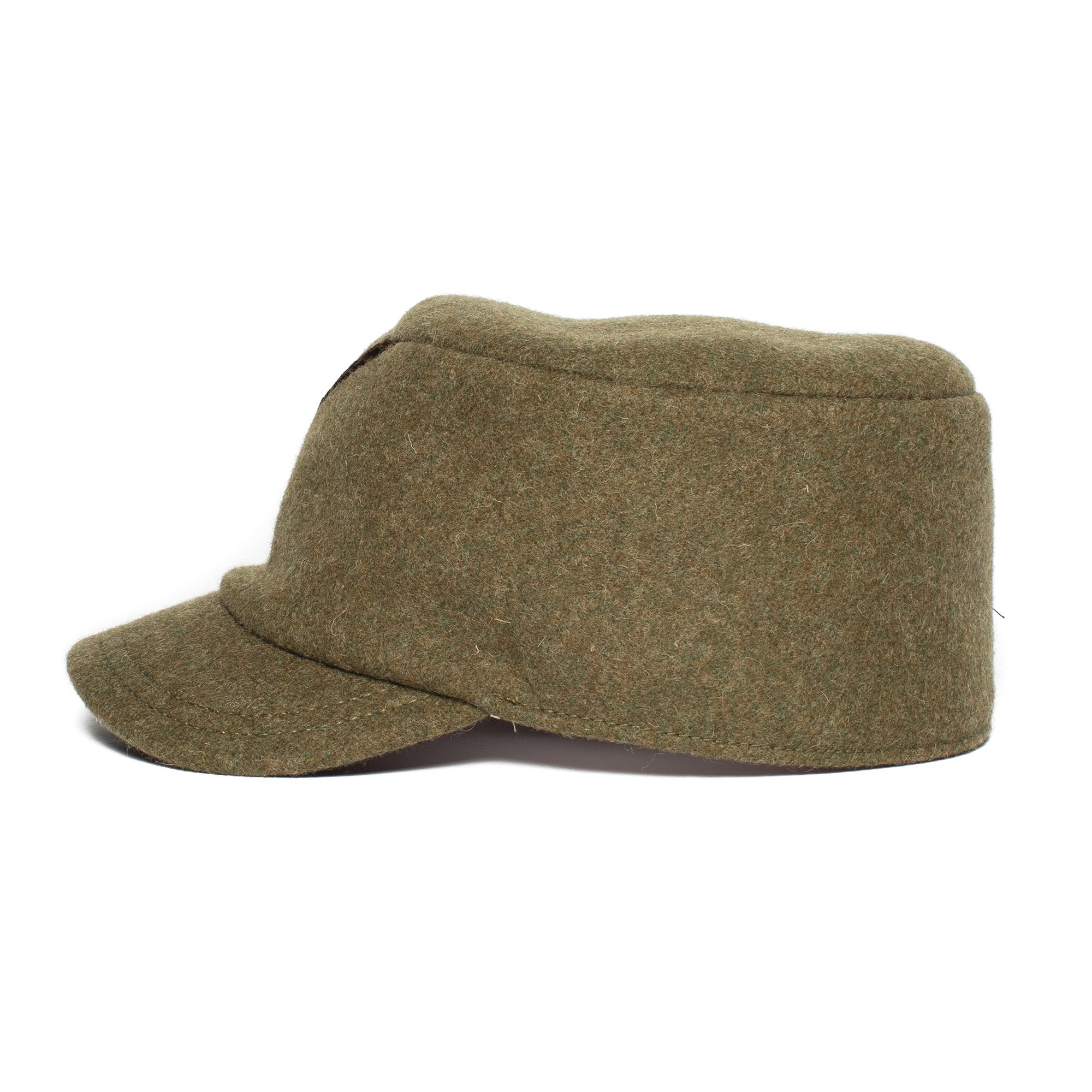 Goorin Bros. revolt wool blend rouched schoolboy hat Olive side view